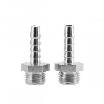 Air hose tail 6mm x 1/4" male blister 2 pcs.